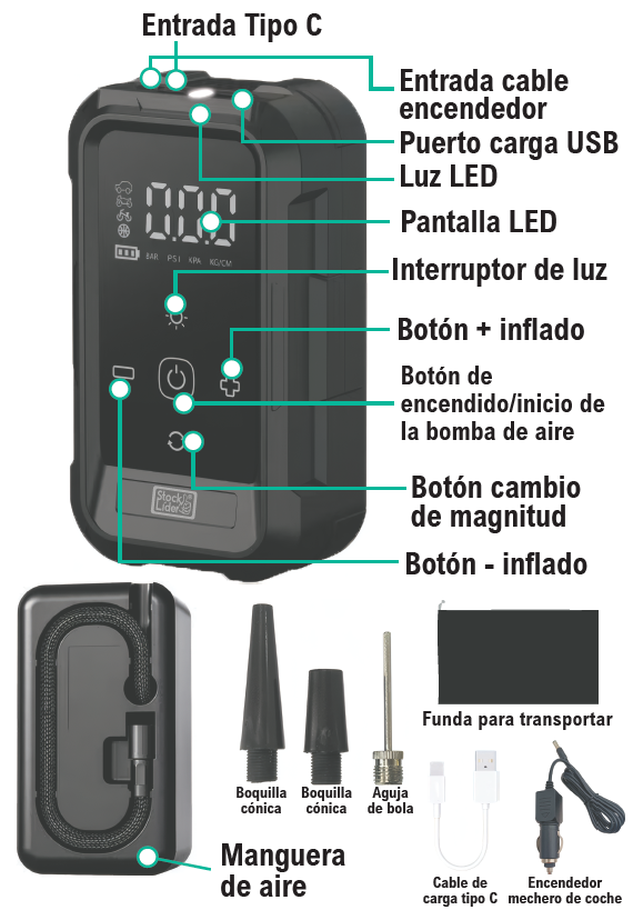 Compressor de Ar Portátil