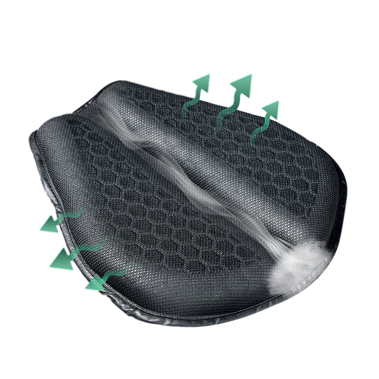 Almofada para mota com absorção de impacto resistente ao sol e respirável.