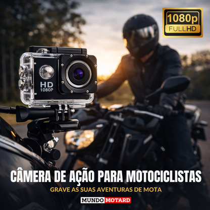 Câmara RidePro para Motociclistas + Kit de Acessórios