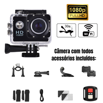 Câmara RidePro para Motociclistas + Kit de Acessórios