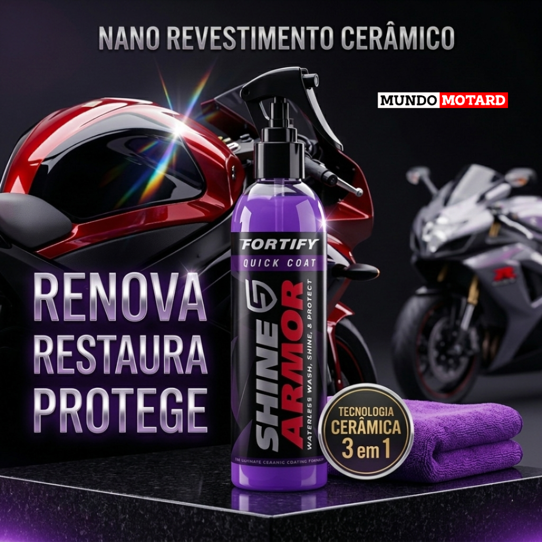 Nano Revestimento Cerâmico 3 em 1- Brilho, Limpeza e Proteção