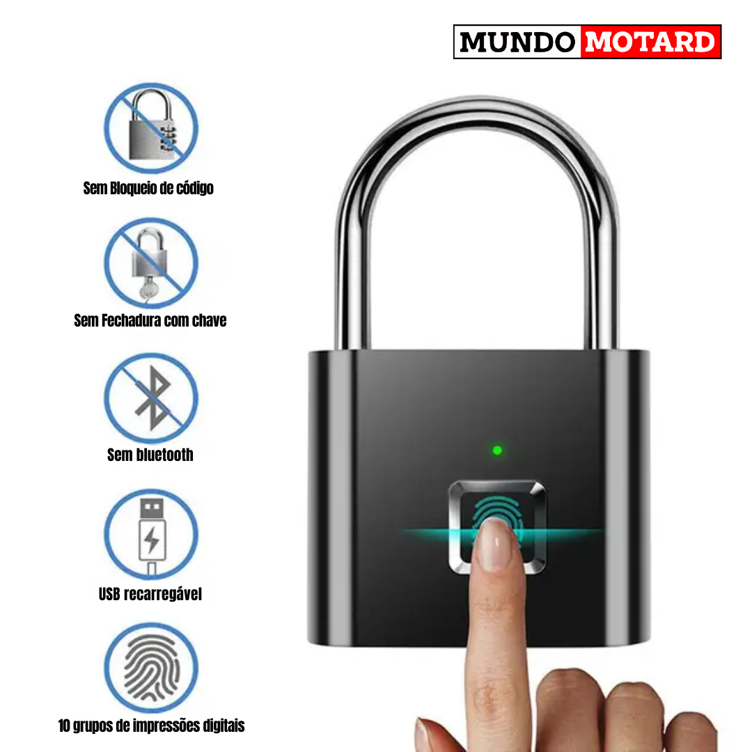 Cadeado Inteligente com Impressão Digital