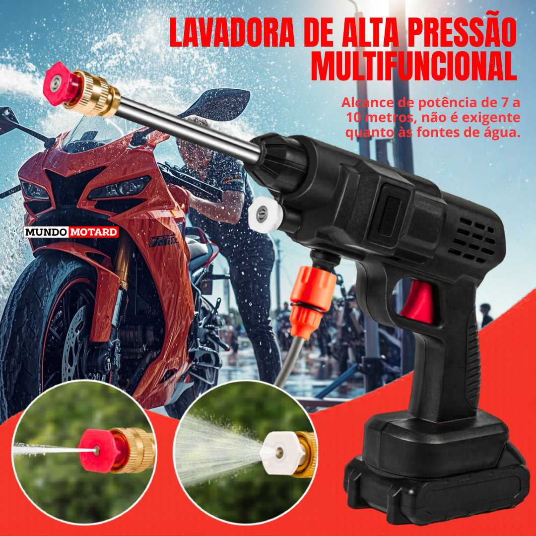 Lavadora de jato de alta pressão sem fio – Limpeza potente e portátil