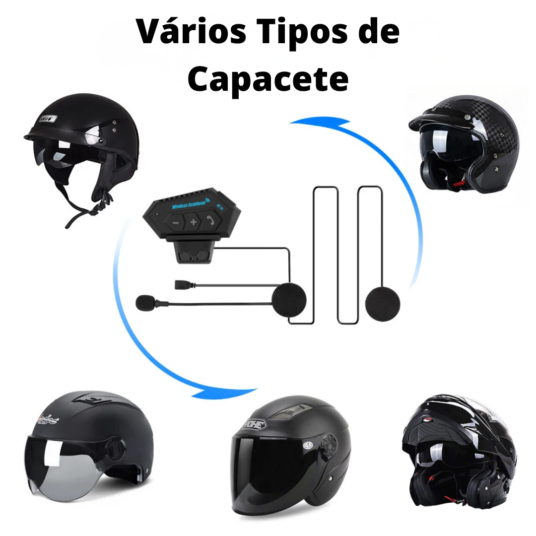 Auricular RidePro – Chamadas e Música para Motociclistas