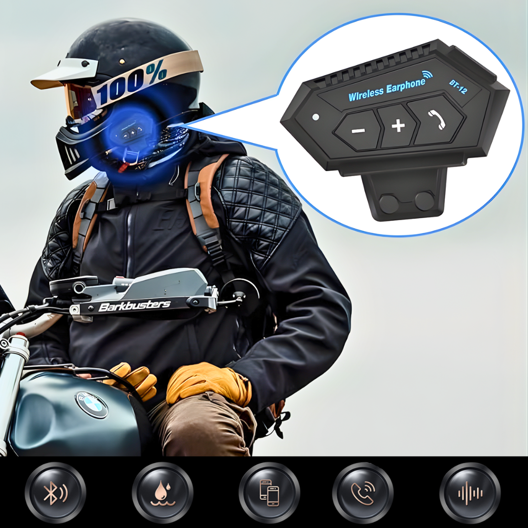 Auricular RidePro – Chamadas e Música para Motociclistas