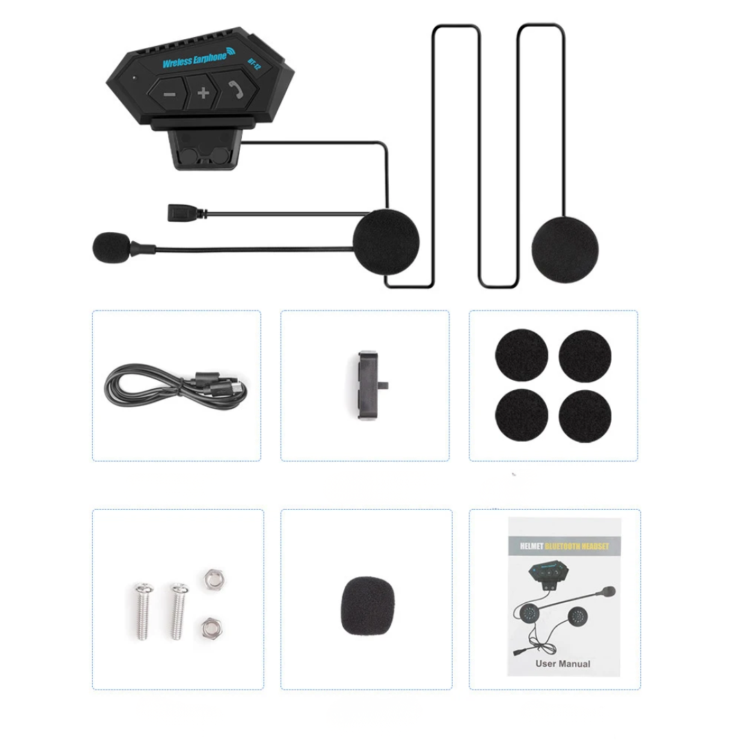 Auricular RidePro – Chamadas e Música para Motociclistas