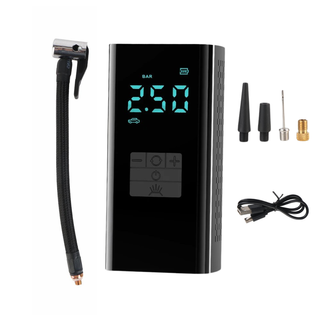Compressor de Ar Portátil RidePro-Pneus Cheios em Instantes