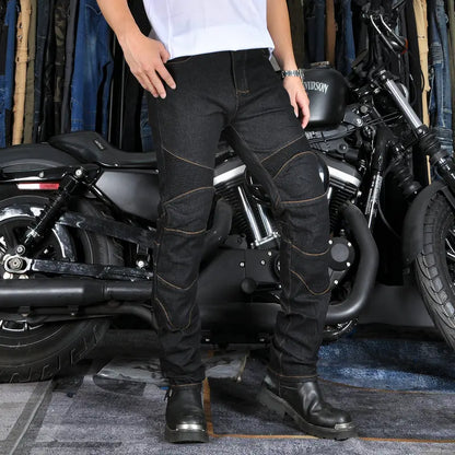 Calças com proteção anti-queda para motociclistas
