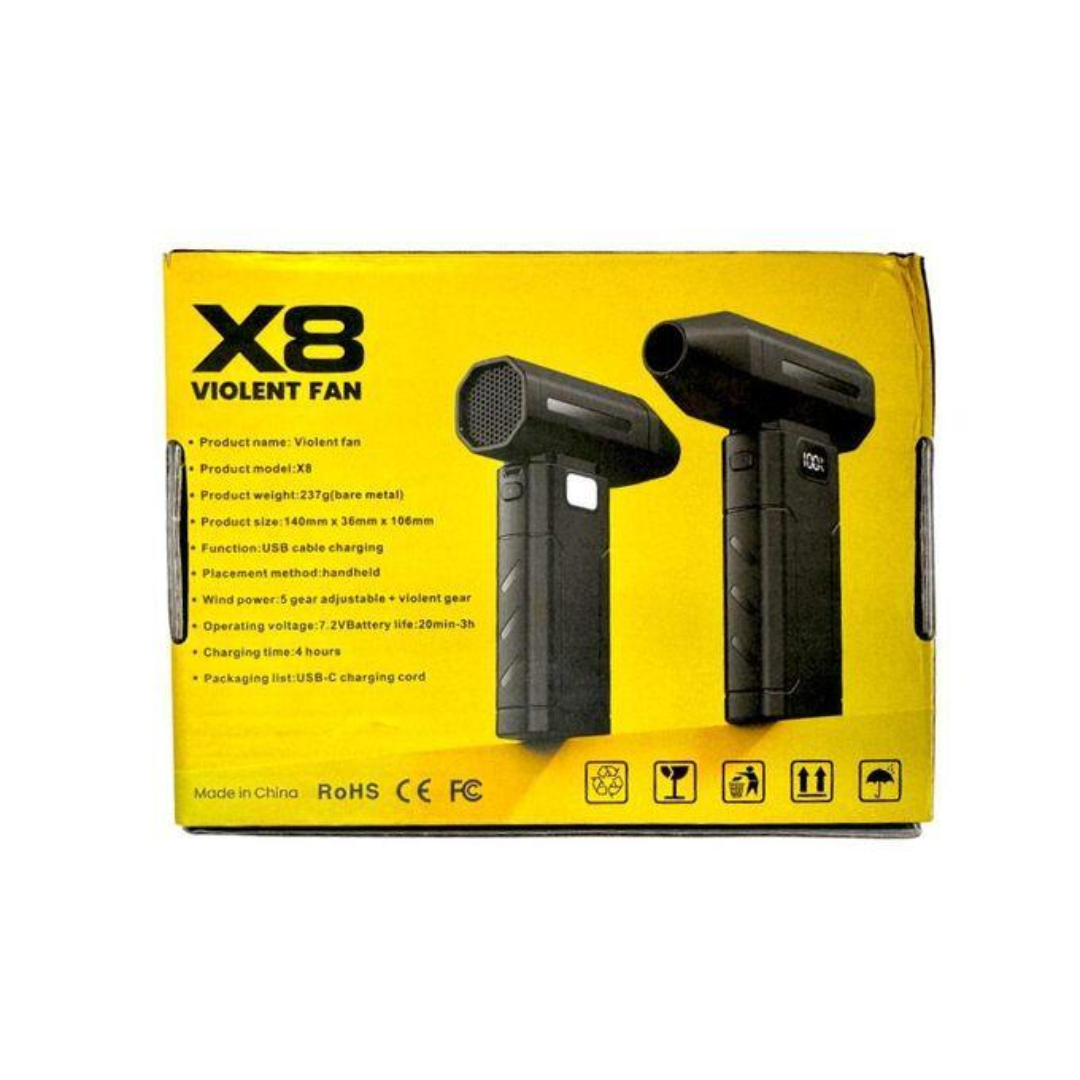Ventilador de Mão Ultra Potente-Violent Fan X8