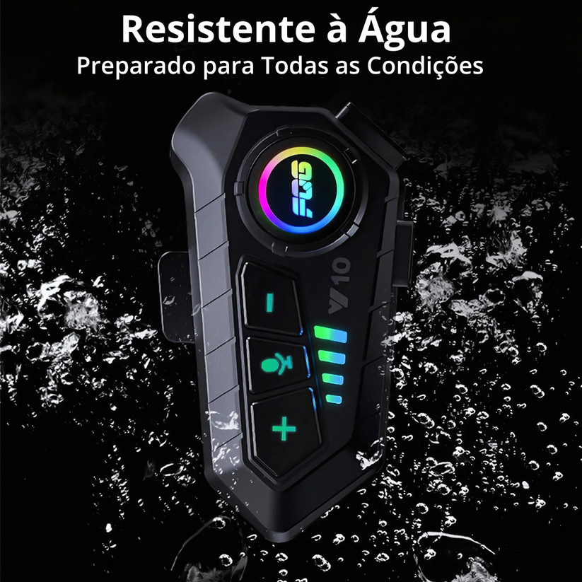 Auricular Bluetooth MotoSound Pro – Chamadas e Música para Motociclistas